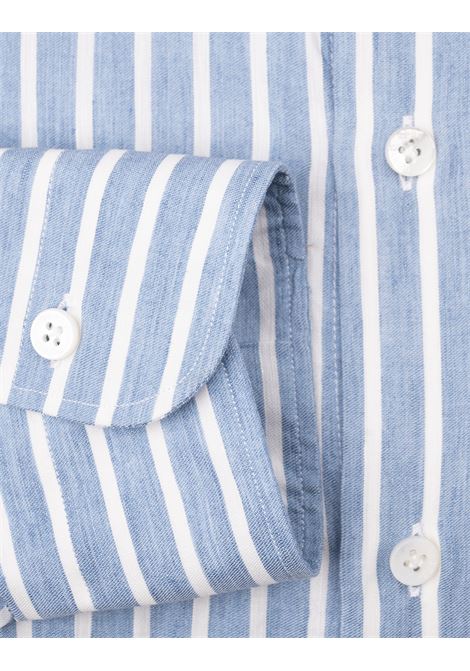 Camicia Culto Azzurra a Righe BARBA | K1U13P01470440001